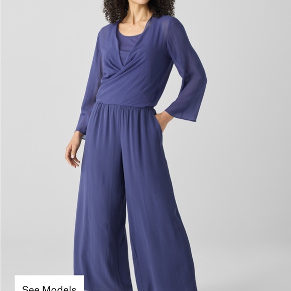 Eileen Fisher Vibrant Blue Wrap Jacket - Picture 2 of 5